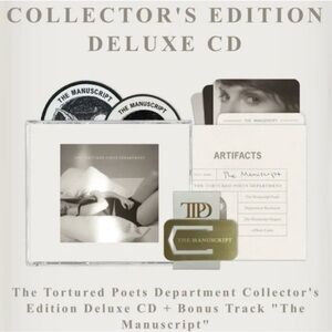 📚 NWOT Deluxe CD Set : Taylor Swift TTPD The Manuscript Collector’s CD Artifacts